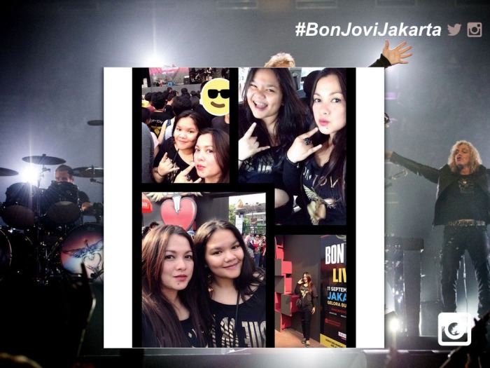 Ejemplo de foto de Instagram en el Concierto de Bon Jovi en Jakarta Sept. 2015